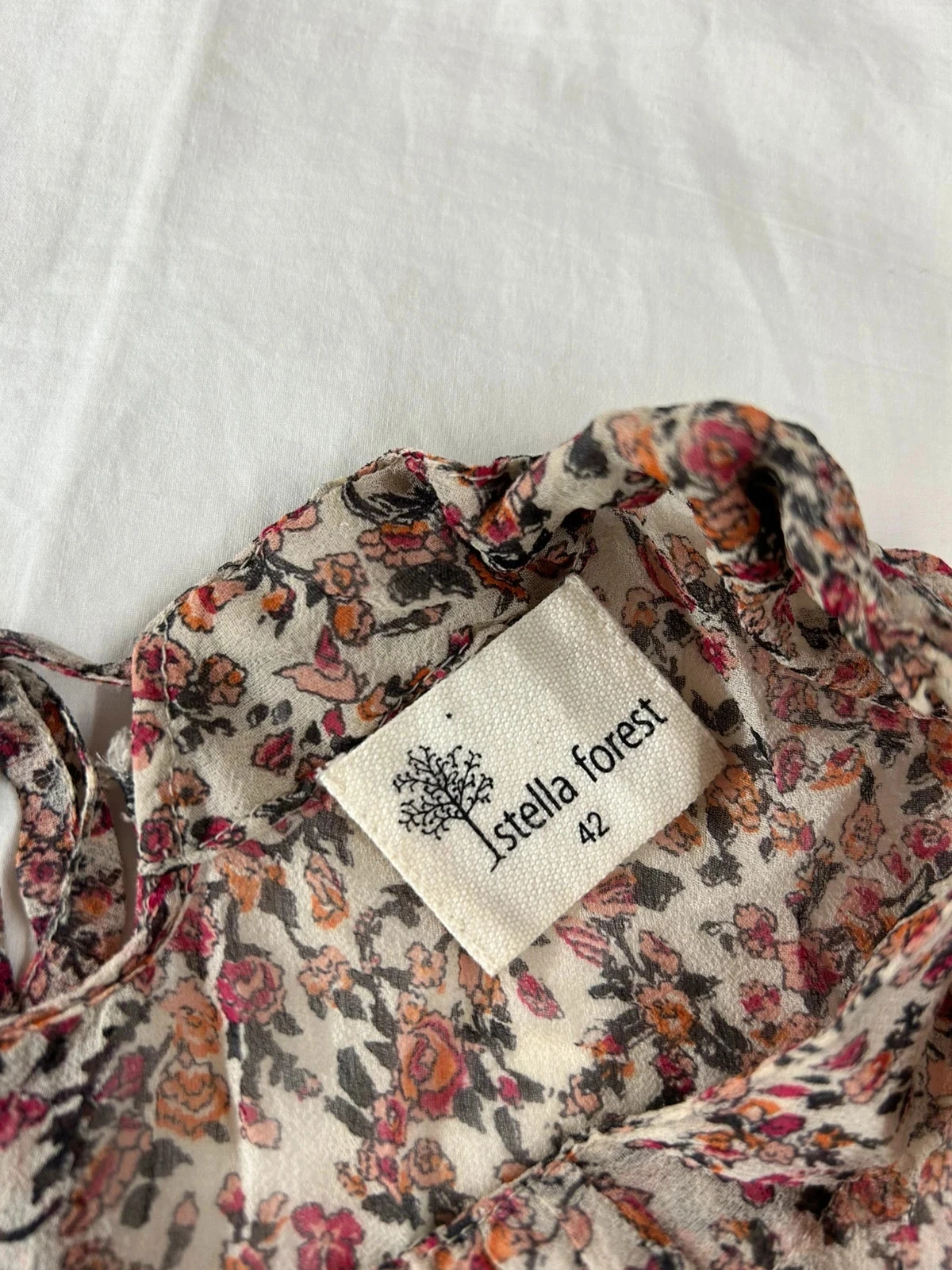 Veelkleurige vintage geprinte blouse Istella Forest – photo 8